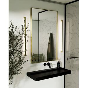 Fairmont Park Cormican Metal Framed Wall Mounted Bathroom Mirror yellow 100.0 H x 80.0 W x 4.0 D cm