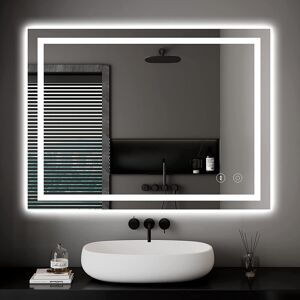 Metro Anhar Lighted Wall Mounted Bathroom Mirror 60cm H X 80cm W X 3.5cm D