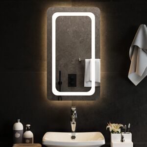 Metro Abularach Lighted Wall Mounted Bathroom Mirror 70 cm H x 40 cm W