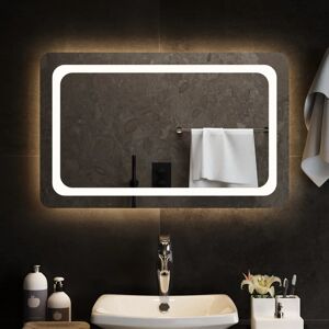 Metro Abularach Lighted Wall Mounted Bathroom Mirror 50 cm H x 80 cm W