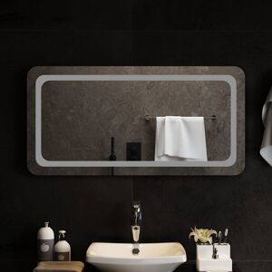 Metro Abularach Lighted Wall Mounted Bathroom Mirror 50 cm H x 100 cm W