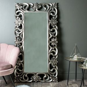 Astoria Grand Finnell Full Length Mirror Silver 168cm H X 90cm W X 5cm D
