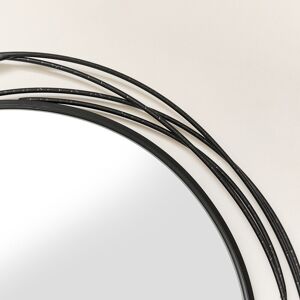 Melody Maison Wall And Accent Mirrors Mirror Black 85cm H X 88cm W X 3cm D