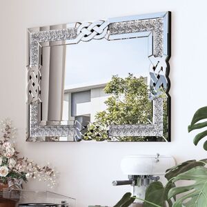 Fairmont Park Godofredo Rectangle Wall Mirror Silver 90cm H x 60cm W Fairmont Park Godofredo Rectangle Wall Mirror Silver 90cm H x 60cm W