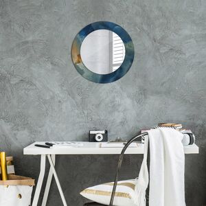 East Urban Home Huldar Round Glass Framed Wall Mounted Accent Mirror Blue Onyx Marble 50cm H x 50cm W East Urban Home Huldar Round Glass Framed Wall Mounted Accent Mirror Blue Onyx Marble 50cm H x 50cm W