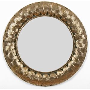 Fairmont Park Round Leaf Mirror Gold 66cm H X 66cm W X 5cm D Fairmont Park Round Leaf Mirror Gold 66cm H X 66cm W X 5cm D