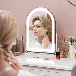 Metro LED Vanity Makeup Mirror White 59cm H X 43cm W X 12cm D Metro LED Vanity Makeup Mirror White 59cm H X 43cm W X 12cm D