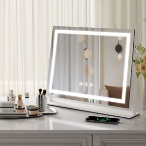 Latitude Run Aive Mirror White 50cm H X 62.5cm W X 11cm D Latitude Run Aive Mirror White 50cm H X 62.5cm W X 11cm D