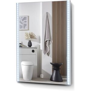 Metro Bathroom Mirror,Illuminated LED Bathroom Mirror, LED Mirrors Light With Touch Control Switch,60X80x3cm 80cm H x 60cm W Metro Bathroom Mirror,Illuminated LED Bathroom Mirror, LED Mirrors Light With Touch Control Switch,60X80x3cm 80cm H x 60cm W
