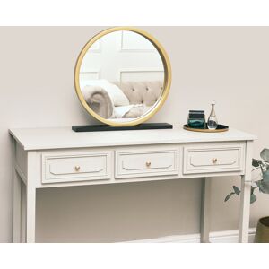 Fairmont Park Trottier Round Metal Framed Freestanding Bathroom Mirror Gold 50cm H X 50cm W X 3.5cm D Fairmont Park Trottier Round Metal Framed Freestanding Bathroom Mirror Gold 50cm H X 50cm W X 3.5cm D