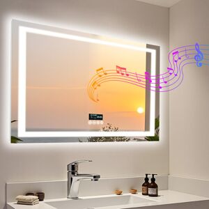 Metro Rectangle Bluetooth Led Mirror 80 cm H x 60 cm W Metro Rectangle Bluetooth Led Mirror 80 cm H x 60 cm W