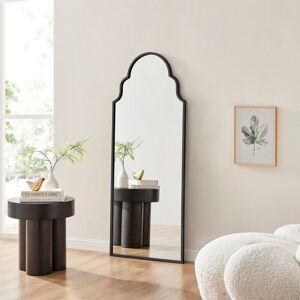 Latitude Vive Azlaan Moroccan Arch Metal Frame Hallway Mirror - Full Length Living Room Mirror Black 150cm H X 60cm W X 2.5cm D Latitude Vive Azlaan Moroccan Arch Metal Frame Hallway Mirror - Full Length Living Room Mirror Black 150cm H X 60cm W X 2.5cm D