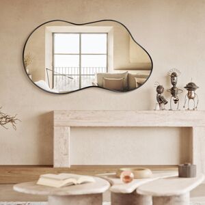 Fairmont Park Irregular Cloud Shaped Metal Framed Wall Mirror, Asymmetrical Mirrors Black 116 cm H x 66 cm W Fairmont Park Irregular Cloud Shaped Metal Framed Wall Mirror, Asymmetrical Mirrors Black 116 cm H x 66 cm W