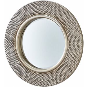 Etta Avenue Julien Round Framed Wall Mounted Accent Mirror Silver Leaf 78.74cm H X 78.74cm W X 4cm D Etta Avenue Julien Round Framed Wall Mounted Accent Mirror Silver Leaf 78.74cm H X 78.74cm W X 4cm D