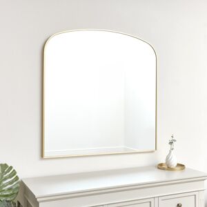 Latitude Run Large Framed Arched Wall Mirror 92Cm X 91Cm Gold 91cm H X 92cm W X 3cm D Latitude Run Large Framed Arched Wall Mirror 92Cm X 91Cm Gold 91cm H X 92cm W X 3cm D