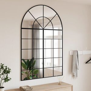 Latitude Run Afshar Arch Iron Wall Mirror Black 150 cm H x 100 cm W Latitude Run Afshar Arch Iron Wall Mirror Black 150 cm H x 100 cm W