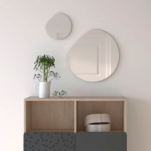 Metro Round Wood Framed Wall Mounted Mirror Set Mustard 50cm H X 50cm W X 2cm D Metro Round Wood Framed Wall Mounted Mirror Set Mustard 50cm H X 50cm W X 2cm D