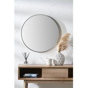 17 Stories Round Stainless Steel Framed Wall Mounted Accent Mirror Brushed Silver 80cm x 80cm 17 Stories Round Stainless Steel Framed Wall Mounted Accent Mirror Brushed Silver 80cm x 80cm