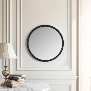 Zipcode Design Tabatha Round Wood Framed Wall Mounted Accent Mirror in Black 50cm H x 50cm W Zipcode Design Tabatha Round Wood Framed Wall Mounted Accent Mirror in Black 50cm H x 50cm W