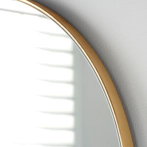 Ebern Designs Slimline Oval Wall Mirror Gold Leaf 150cm H x 60cm W Ebern Designs Slimline Oval Wall Mirror Gold Leaf 150cm H x 60cm W