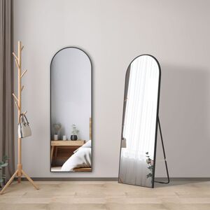 Latitude Run Abniel Aluminium Framed Freestanding Full Length Mirror in Black Black 150cm H X 50cm W X 8.89cm D Latitude Run Abniel Aluminium Framed Freestanding Full Length Mirror in Black Black 150cm H X 50cm W X 8.89cm D