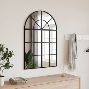 Latitude Run Afshar Arch Iron Wall Mirror Black 90 cm H x 60 cm W Latitude Run Afshar Arch Iron Wall Mirror Black 90 cm H x 60 cm W