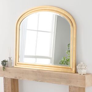 Mercer41 Stimson Wood Framed Leaning Overmantle Mirror Gold Leaf 83cm H X 105cm W X 2cm D Mercer41 Stimson Wood Framed Leaning Overmantle Mirror Gold Leaf 83cm H X 105cm W X 2cm D