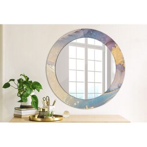 East Urban Home Huldar Round Glass Framed Wall Mounted Accent Mirror Blue Marble Stone 60cm H x 60cm W East Urban Home Huldar Round Glass Framed Wall Mounted Accent Mirror Blue Marble Stone 60cm H x 60cm W