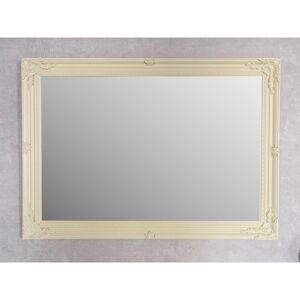 Astoria Grand Blanche Solid Wood Framed Wall Mounted Accent Mirror Cream 75cm H X 105cm W X 6cm D Astoria Grand Blanche Solid Wood Framed Wall Mounted Accent Mirror Cream 75cm H X 105cm W X 6cm D