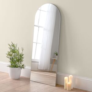 Ebern Designs Hilderich Arched Wood Framed Full Length Mirror Soft Silver 150cm H X 60cm W X 2.5cm D Ebern Designs Hilderich Arched Wood Framed Full Length Mirror Soft Silver 150cm H X 60cm W X 2.5cm D