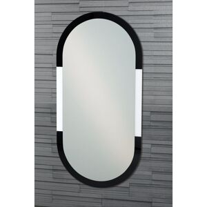 Metro Chrisean Oval Wall Mirror 80 X 40Cm Black 80cm H X 40cm W X 0.5cm D Metro Chrisean Oval Wall Mirror 80 X 40Cm Black 80cm H X 40cm W X 0.5cm D