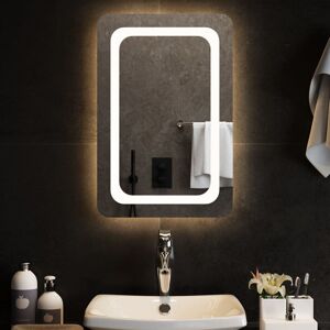 Metro Abularach Lighted Wall Mounted Bathroom Mirror 60 cm H x 40 cm W Metro Abularach Lighted Wall Mounted Bathroom Mirror 60 cm H x 40 cm W
