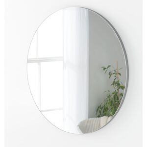 Latitude Run Ivoryanna Round Wood Framed Wall Mounted Accent Mirror Silver 50X50X2CM Latitude Run Ivoryanna Round Wood Framed Wall Mounted Accent Mirror Silver 50X50X2CM