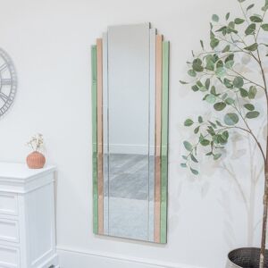 Metro Deetta Rectangle Mirror Green;Pink 142cm H X 52cm W X 2cm D Metro Deetta Rectangle Mirror Green;Pink 142cm H X 52cm W X 2cm D