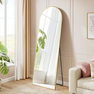 17 Stories Full Length Mirror, 160 X 50 Cm, Arched Full Body Mirror With Stand, Aluminium Alloy Frame Floor Mirror, Tempered Glass, For Bedroom, Living Room, Clo Ink Black 160cm H X 50cm W X 1cm D 17 Stories Full Length Mirror, 160 X 50 Cm, Arched Full Body Mirror With Stand, Aluminium Alloy Frame Floor Mirror, Tempered Glass, For Bedroom, Living Room, Clo Ink Black 160cm H X 50cm W X 1cm D