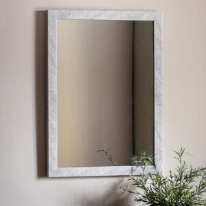 Metro Dayren Rectangle Mirror Marbled White 570X770mm White 77cm H X 57cm W X 3.3cm D Metro Dayren Rectangle Mirror Marbled White 570X770mm White 77cm H X 57cm W X 3.3cm D