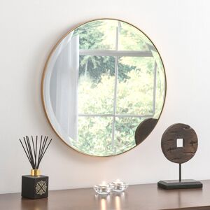 Mercury Drumnasole Round Mirror Gold 51.5cm H X 51.5cm W X 1.5cm D Mercury Drumnasole Round Mirror Gold 51.5cm H X 51.5cm W X 1.5cm D