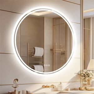 Metro Certalich LED Bathroom Mirror Silver 60cm H X 60cm W X 4cm D Metro Certalich LED Bathroom Mirror Silver 60cm H X 60cm W X 4cm D