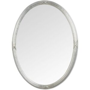 Mercer41 Clymer Oval Glass Framed Wall Mounted Accent Mirror Silver 76cm H X 56cm W X 3cm D Mercer41 Clymer Oval Glass Framed Wall Mounted Accent Mirror Silver 76cm H X 56cm W X 3cm D
