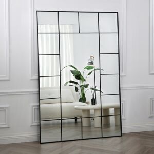 17 Stories Aion Rectangle Metal Floor Mirror Black 179cm H X 119cm W X 3cm D 17 Stories Aion Rectangle Metal Floor Mirror Black 179cm H X 119cm W X 3cm D