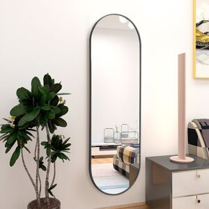 Fairmont Park Lottie Oval Metal Framed Wall Mounted Full Length Mirror Black 120cm x 40cm Fairmont Park Lottie Oval Metal Framed Wall Mounted Full Length Mirror Black 120cm x 40cm