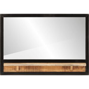 Borough Wharf Abbegale Mirror Black 55cm H X 80cm W X 8cm D Borough Wharf Abbegale Mirror Black 55cm H X 80cm W X 8cm D