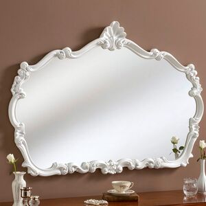 Astoria Grand Renaissance Duck Carved Landscape Wall Mirror White 83cm H X 123cm W X 5cm D Astoria Grand Renaissance Duck Carved Landscape Wall Mirror White 83cm H X 123cm W X 5cm D