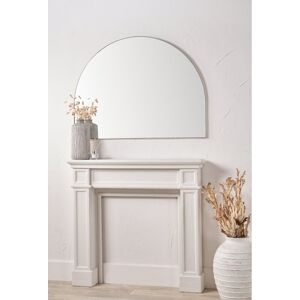 17 Stories Metal Arch Mirror Brushed Nickel 90cm H X 120cm W X 3cm D 17 Stories Metal Arch Mirror Brushed Nickel 90cm H X 120cm W X 3cm D