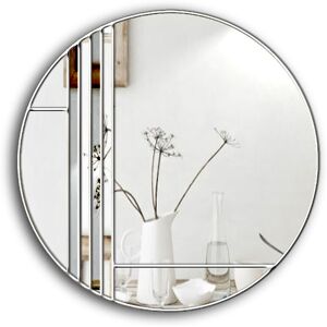 Canora Grey Kaci Wall Mounted Accent Mirror Silver 60cm H X 60cm W X 2cm D Canora Grey Kaci Wall Mounted Accent Mirror Silver 60cm H X 60cm W X 2cm D