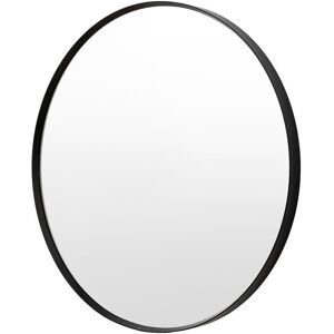 Latitude Run Anna Metal Framed Round Mirror Black 60cm H X 60cm W X 3.5cm D Latitude Run Anna Metal Framed Round Mirror Black 60cm H X 60cm W X 3.5cm D