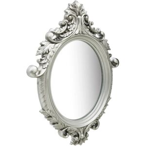 Astoria Grand Ginn Oval Framed Wall Mounted Accent Mirror Silver 76cm H X 56cm W Astoria Grand Ginn Oval Framed Wall Mounted Accent Mirror Silver 76cm H X 56cm W