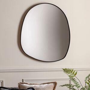 Metro Danyela Metal Framed Pebble Mirror Black 84cm H X 89cm W X 3.5cm D Metro Danyela Metal Framed Pebble Mirror Black 84cm H X 89cm W X 3.5cm D