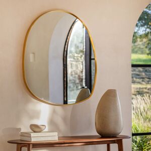 Gallery Direct Hollie Pebble Metal Mirror 70cm x 90cm Gold 90cm H X 70cm W X 3.5cm D Gallery Direct Hollie Pebble Metal Mirror 70cm x 90cm Gold 90cm H X 70cm W X 3.5cm D