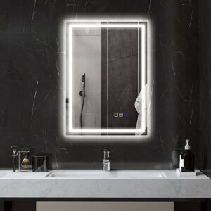 Metro Rectangle LED Mirror 50 cm H x 70 cm W Metro Rectangle LED Mirror 50 cm H x 70 cm W